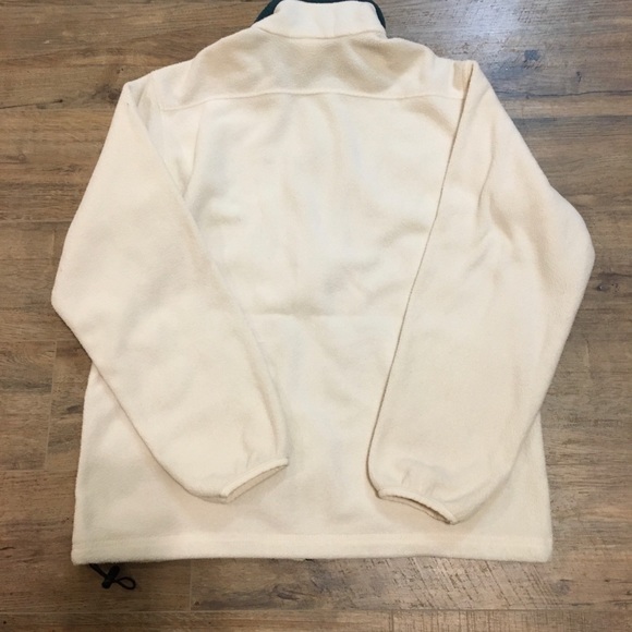 L.L. Bean women’s White Fleece Jacket Med - Picture 5 of 6